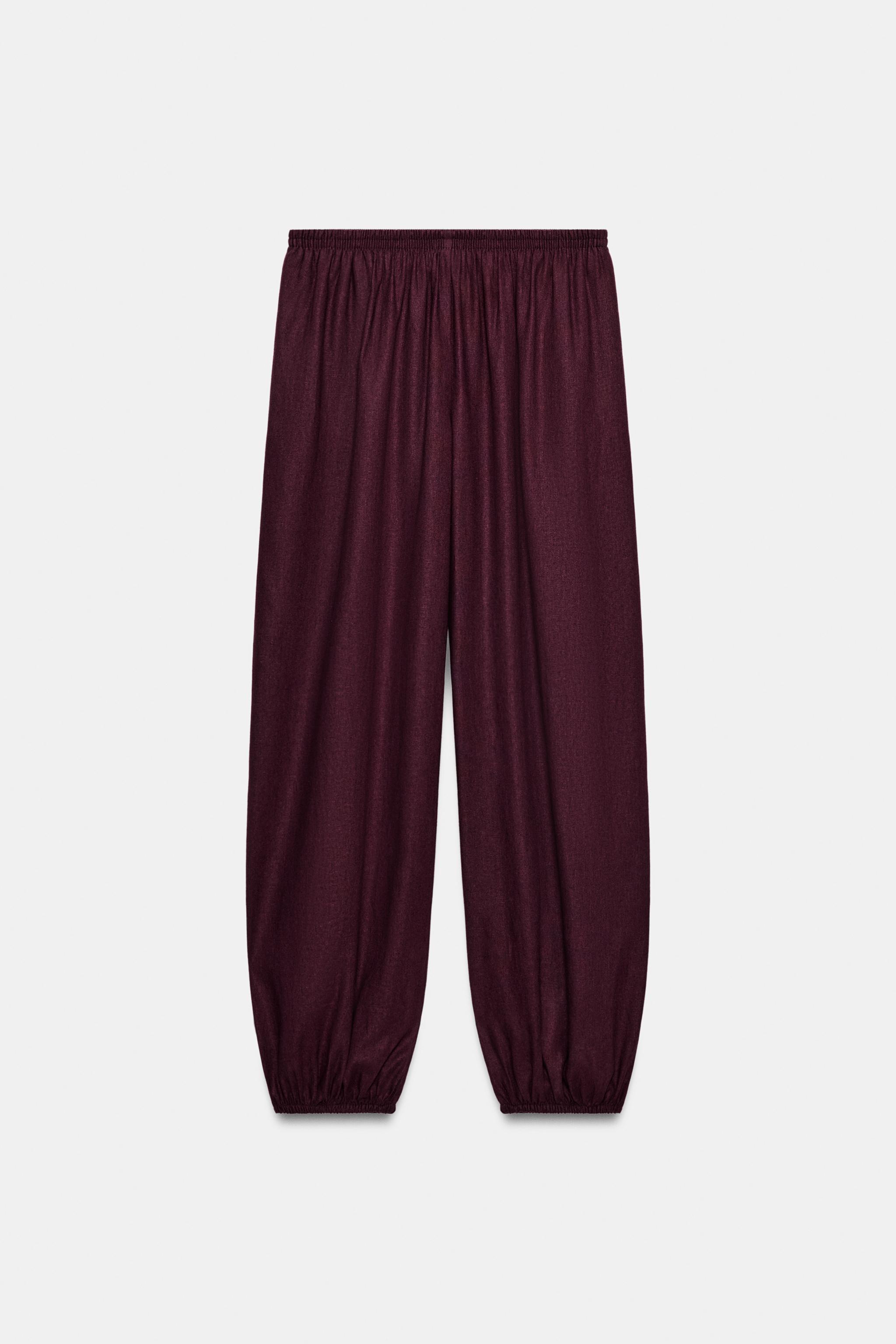 PANTALON BOUFFANT AVEC LIN